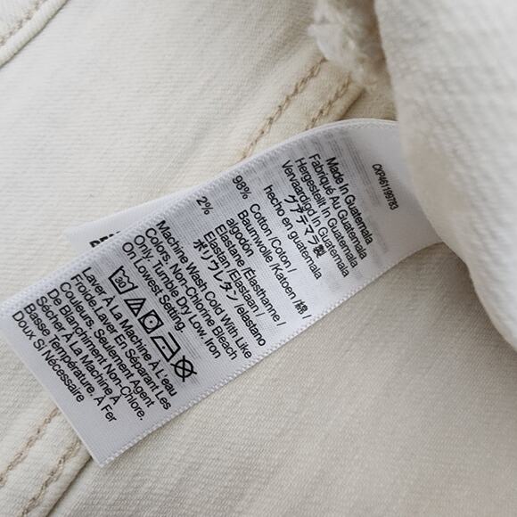 NEW Madewell The Perfect Vintage Wide Leg High Waisted Jean Patch Pocket Ecru - Picture 8 of 10